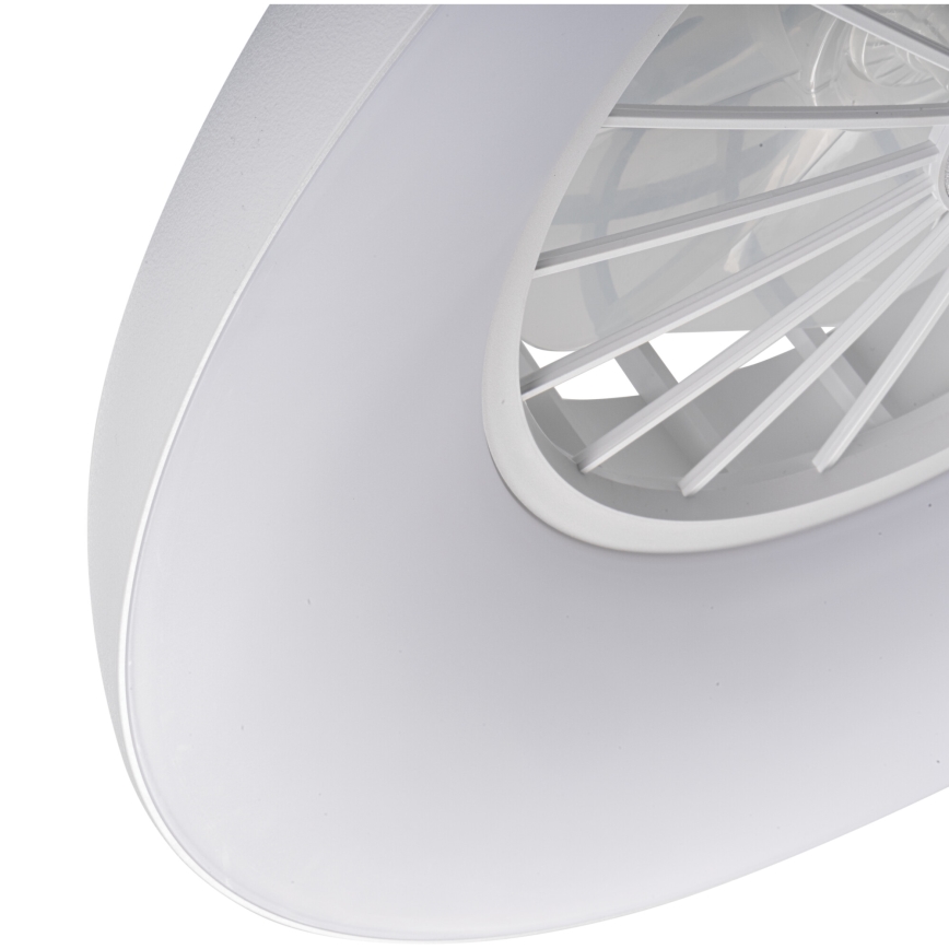 LED RGBW Dimmable Ceiling Light with Fan PLAVE PAN LED/24W/230V 3000-6500K Ø 48,5 cm White + Remote Control