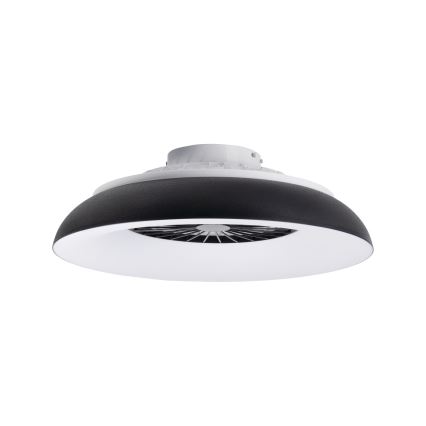 LED RGBW Dimmable Ceiling Light with Fan PLAVE PAN LED/48W/230V 3000–6500K Ø60 cm Black + Remote Control