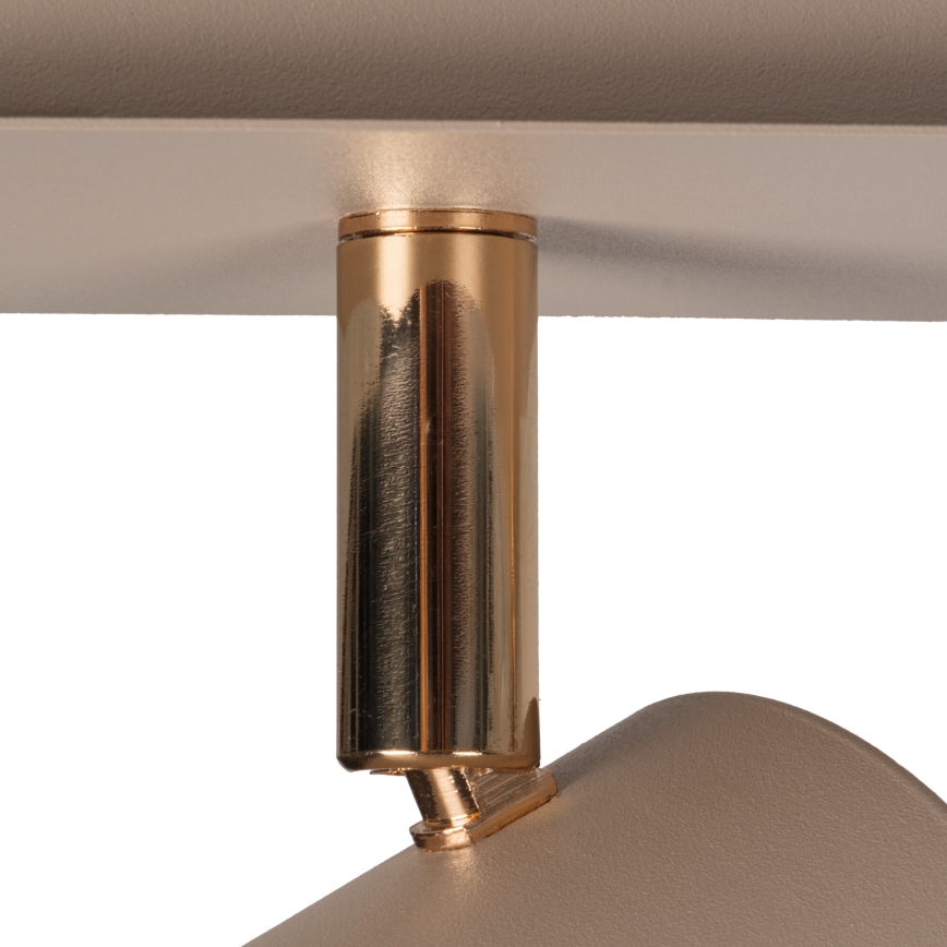 Wall-mounted spotlight EVALO 1xGU10/10W/230V beige/gold
