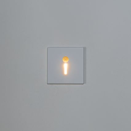 LED staircase luminaire with motion and dusk sensor MAGNIK LED/1,7W/230V 2700/3300/3900/4600/5700K white square