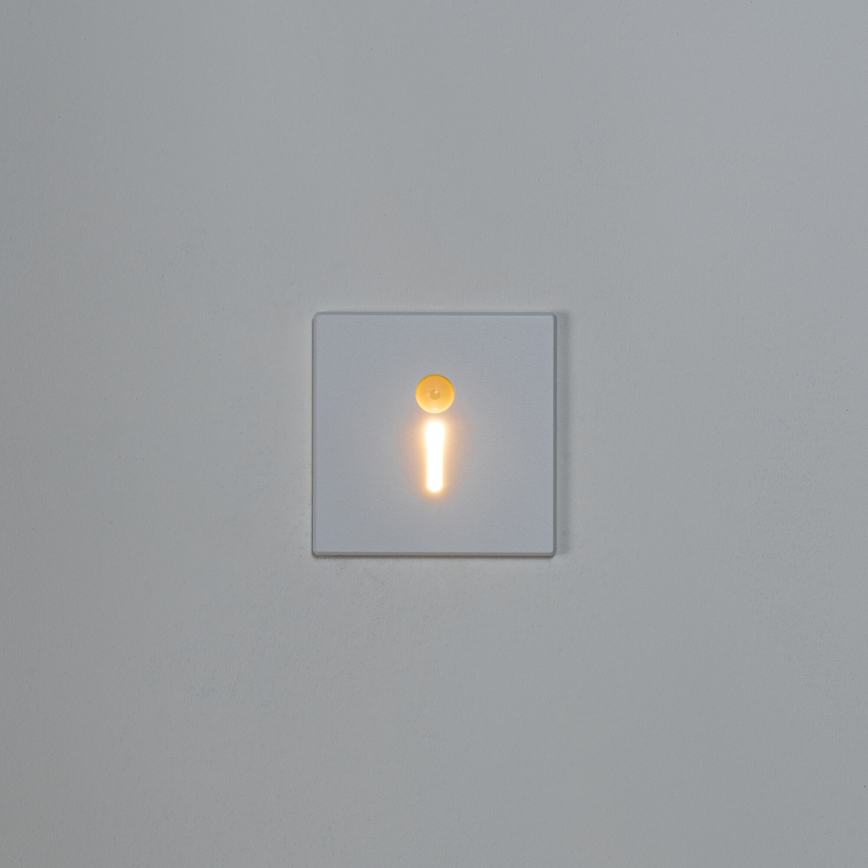 LED staircase luminaire with motion and dusk sensor MAGNIK LED/1,7W/230V 2700/3300/3900/4600/5700K white square