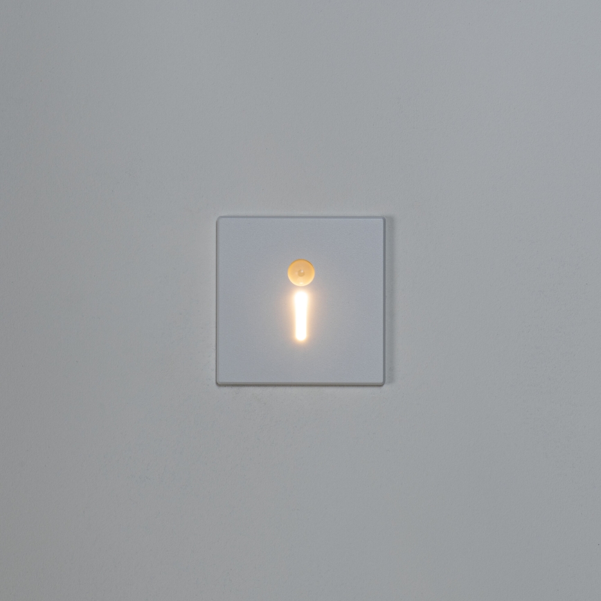 LED staircase luminaire with motion and dusk sensor MAGNIK LED/1,7W/230V 2700/3300/3900/4600/5700K white square