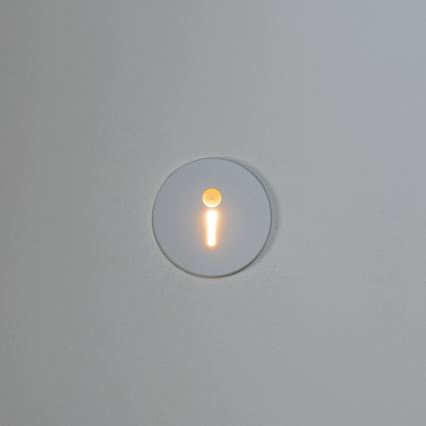 LED staircase light with motion and dusk sensor MAGNIK LED/1,7W/230V 2700/3300/3900/4600/5700K white round