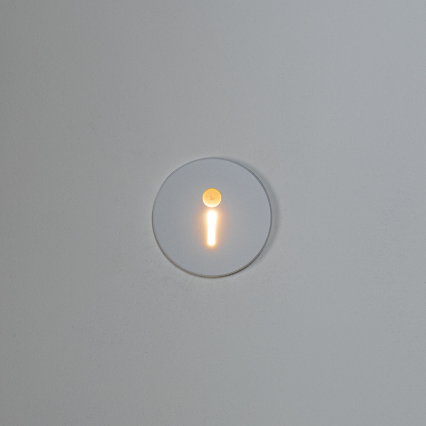 LED staircase light with motion and dusk sensor MAGNIK LED/1,7W/230V 2700/3300/3900/4600/5700K white round