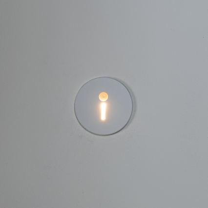 LED staircase light with motion and dusk sensor MAGNIK LED/1,7W/230V 2700/3300/3900/4600/5700K white round