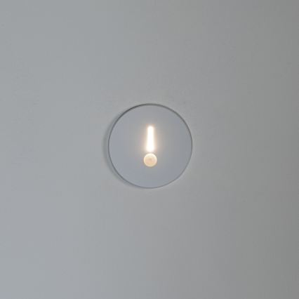 LED staircase light with motion and dusk sensor MAGNIK LED/1,7W/230V 2700/3300/3900/4600/5700K white round