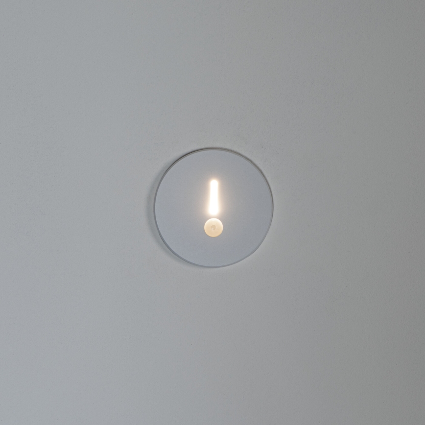 LED staircase light with motion and dusk sensor MAGNIK LED/1,7W/230V 2700/3300/3900/4600/5700K white round