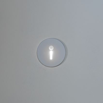 LED staircase light with motion and dusk sensor MAGNIK LED/1,7W/230V 2700/3300/3900/4600/5700K white round