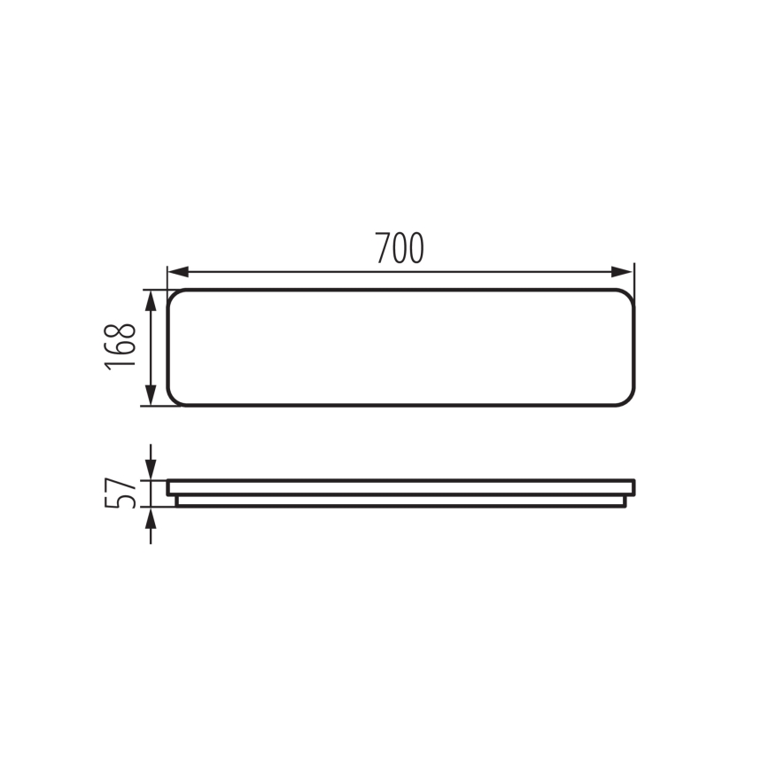 LED Ceiling light LINCEA LED/15/20/24W/230V 3000/4000/6500K IK08 IP40