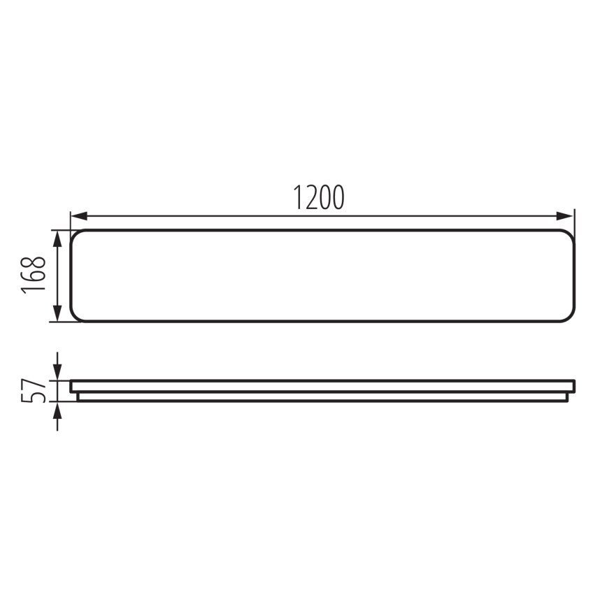 LED Ceiling light LINCEA LED/30/38/45W/230V 3000/4000/6500K IK08 IP40