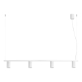 KARBON cable-hung chandelier 4xGU10/10W/230V, white