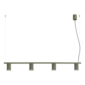KARBON Cable Pendant 4xGU10/10W/230V Green