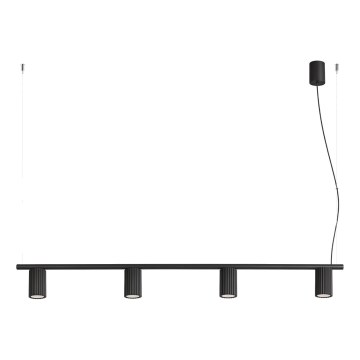 KARBON Cable Pendant Light 4xGU10/10W/230V, Black