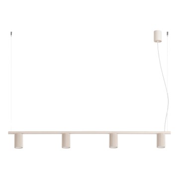 KARBON Cable Pendant Light 4xGU10/10W/230V, Cream