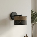 KARBON Wall Lamp 1xE27/15W/230V Black/Brown