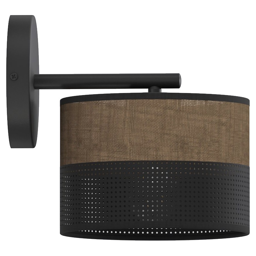 KARBON Wall Lamp 1xE27/15W/230V Black/Brown