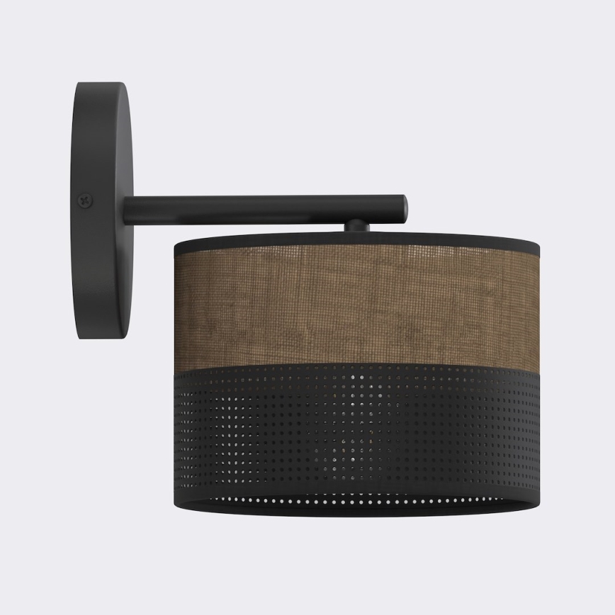 KARBON Wall Lamp 1xE27/15W/230V Black/Brown