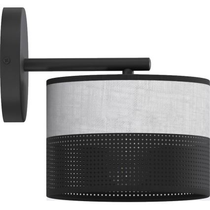 KARBON Wall Light 1x E27/15W/230V Black/Gray