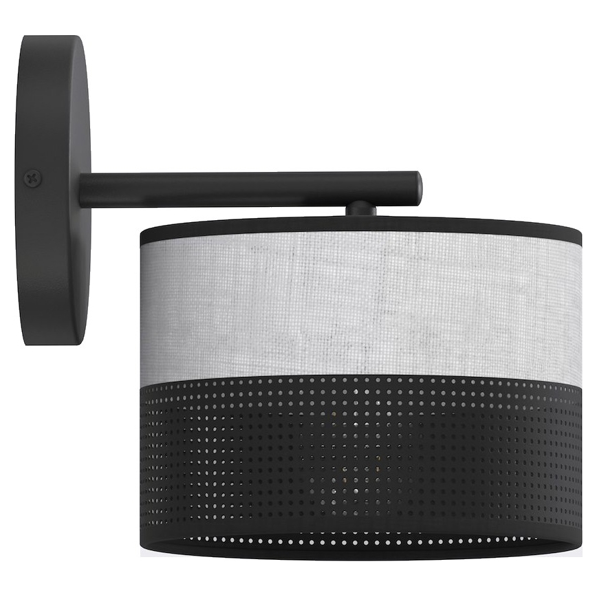 KARBON Wall Light 1x E27/15W/230V Black/Gray
