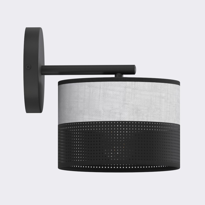 KARBON Wall Light 1x E27/15W/230V Black/Gray
