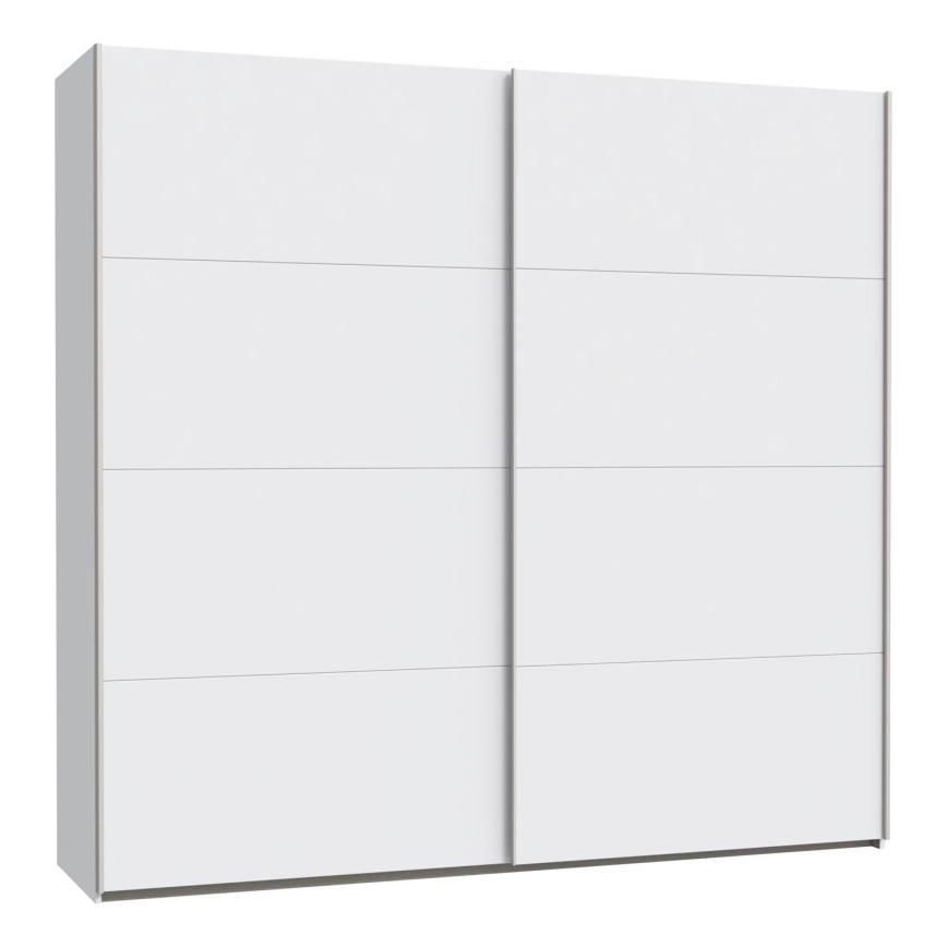 KARO mirrored wardrobe 220x210 cm white