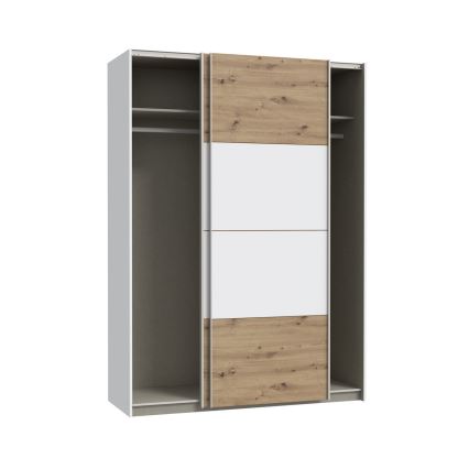 KARO Wardrobe 150x210 cm White/Artisan Oak