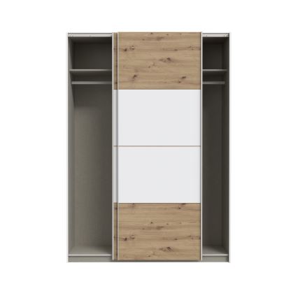 KARO Wardrobe 150x210 cm White/Artisan Oak