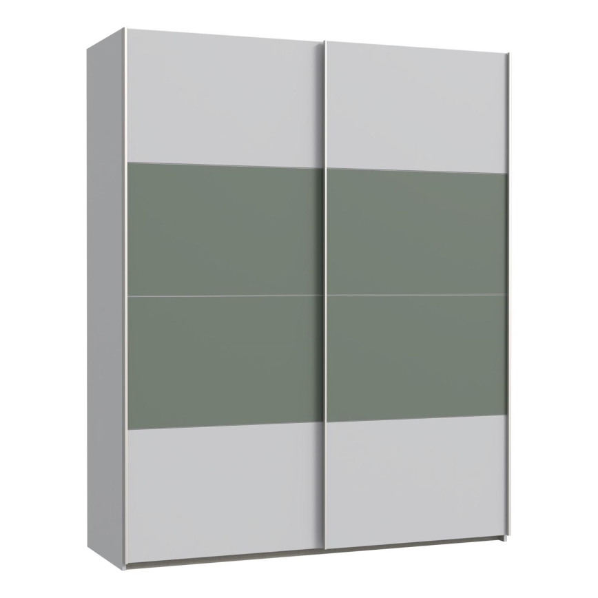 KARO Wardrobe 170 x 210 cm, Grey/Green