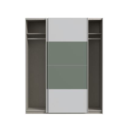 KARO Wardrobe 170 x 210 cm, Grey/Green