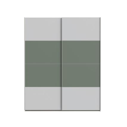 KARO Wardrobe 170 x 210 cm, Grey/Green