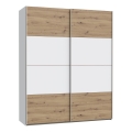 KARO Wardrobe 170 x 210 cm, White / Artisan Oak