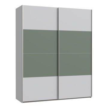 KARO Wardrobe 170x210 cm Grey/Green