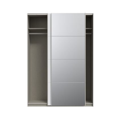 KARO Wardrobe with Mirror 150x210 cm, White
