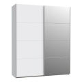 KARO Wardrobe with Mirror 170 x 210 cm, White