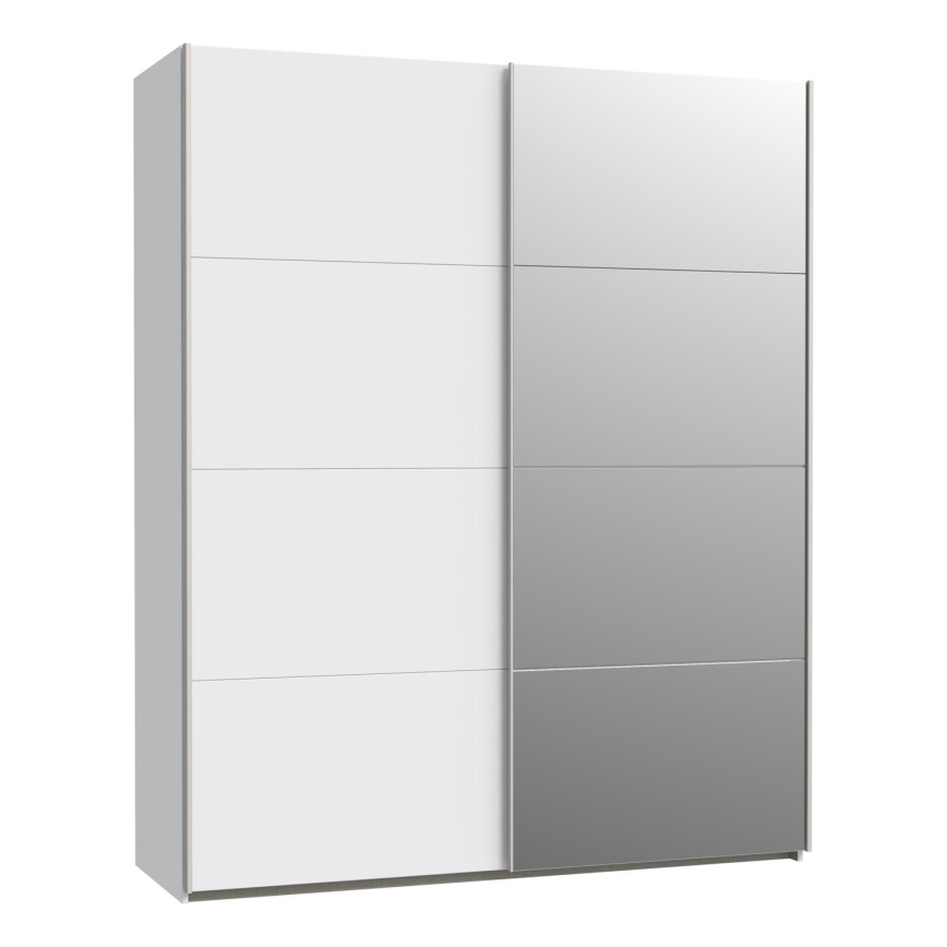 KARO Wardrobe with Mirror 170x210 cm, White