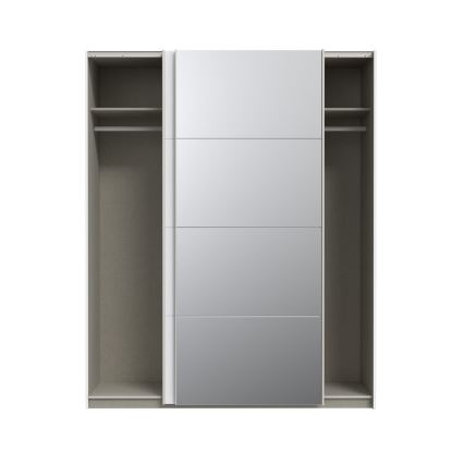 KARO Wardrobe with Mirror 170x210 cm, White
