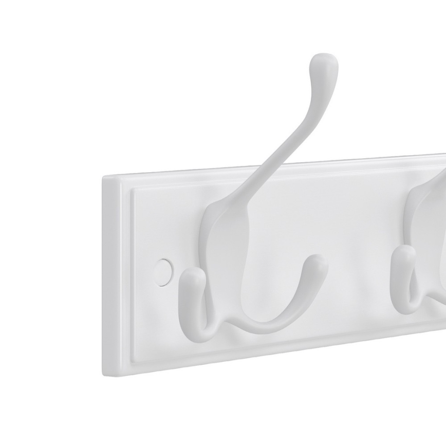 KATE wall-mounted coat rack, 40 x 11 x 7 cm, white