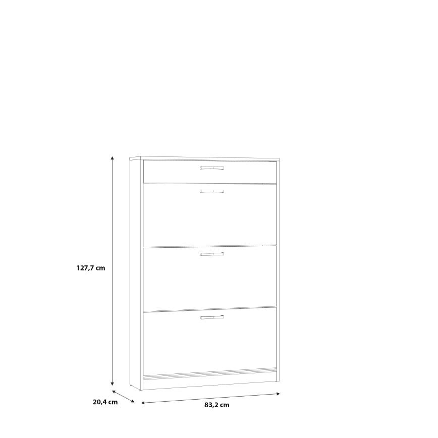 KAVI Shoe Cabinet, Artisan Oak