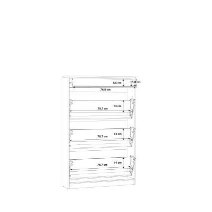 KAVI Shoe Cabinet, Artisan Oak