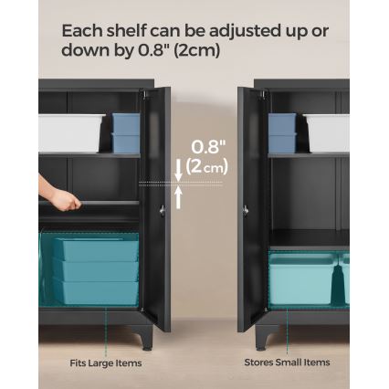 KAZE Office Cabinet, 60 x 40 cm, Black