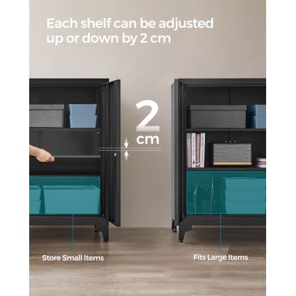 KAZE Office Cabinet 80 x 40 cm, Black