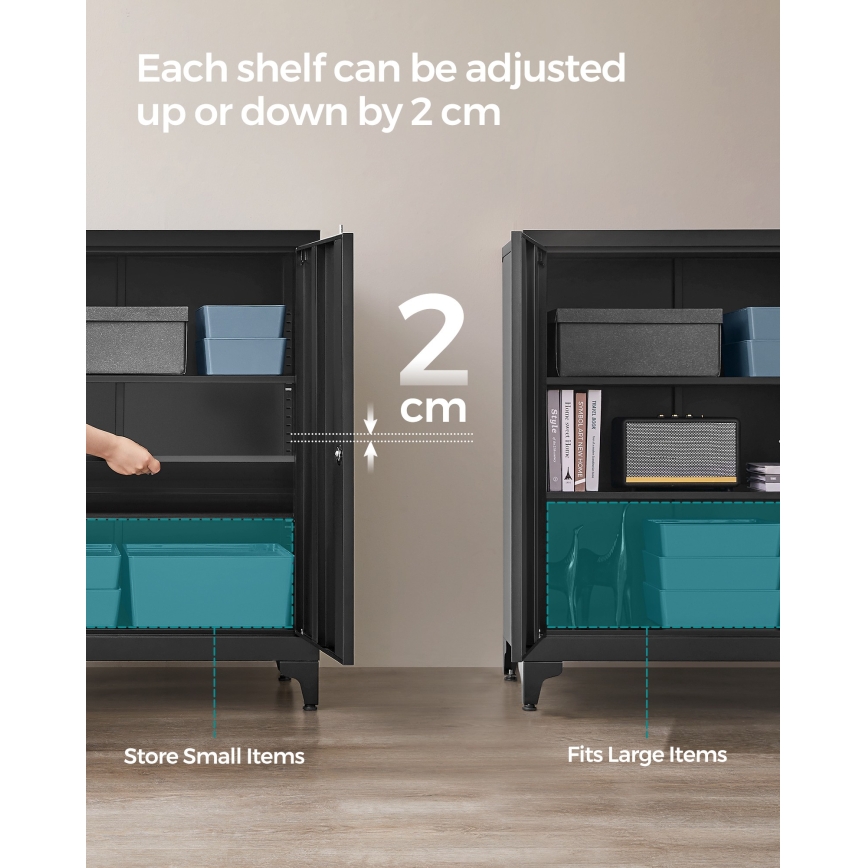 KAZE Office Cabinet 80 x 40 cm, Black