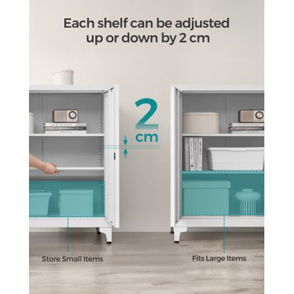 KAZE Office Cabinet 80 x 40 cm, White