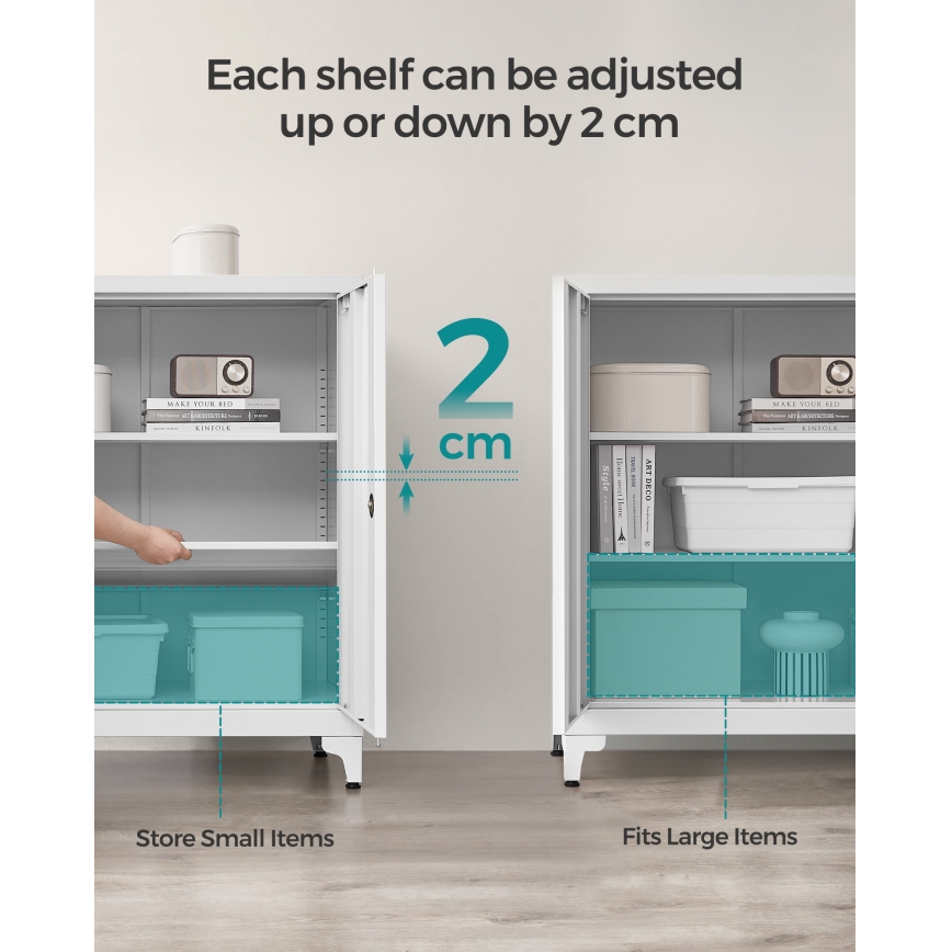 KAZE Office Cabinet 80 x 40 cm, White