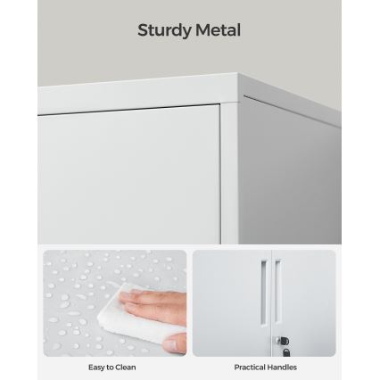 KAZE Office Cabinet 80 x 40 cm, White