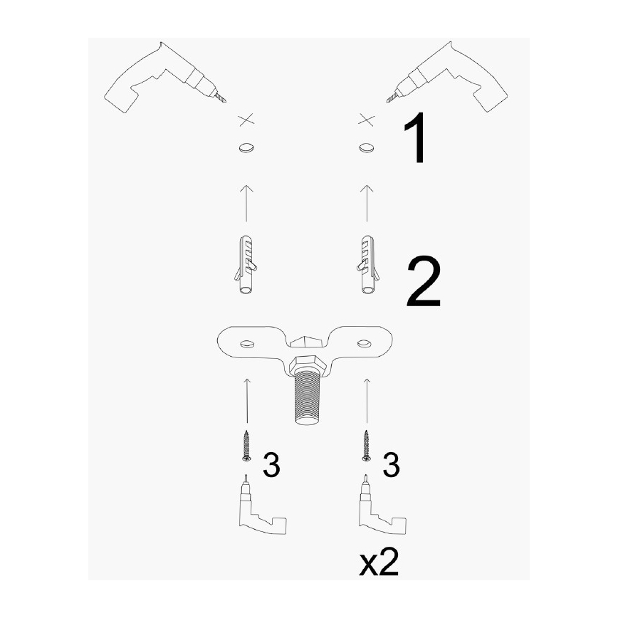 KEM Cable-Hung Chandelier 7xE27/40W/230V Gold