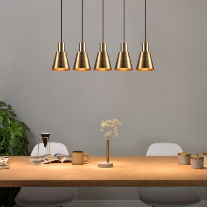 KEM Pendant Light 5xE27/40W/230V Gold