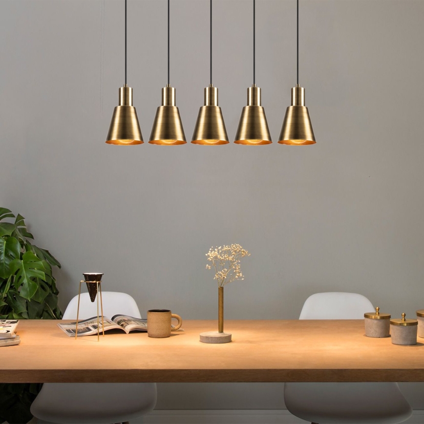 KEM Pendant Light 5xE27/40W/230V Gold