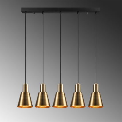 KEM Pendant Light 5xE27/40W/230V Gold
