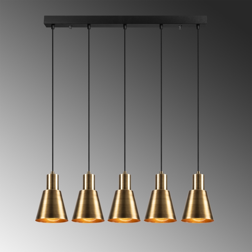 KEM Pendant Light 5xE27/40W/230V Gold